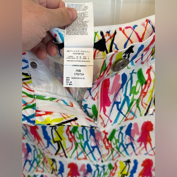 SOLD! Weekend MaxMara “Flutterflies” Collection Mini Cotton Skirt.Size: IT42 US6 - Picture 7 of 16